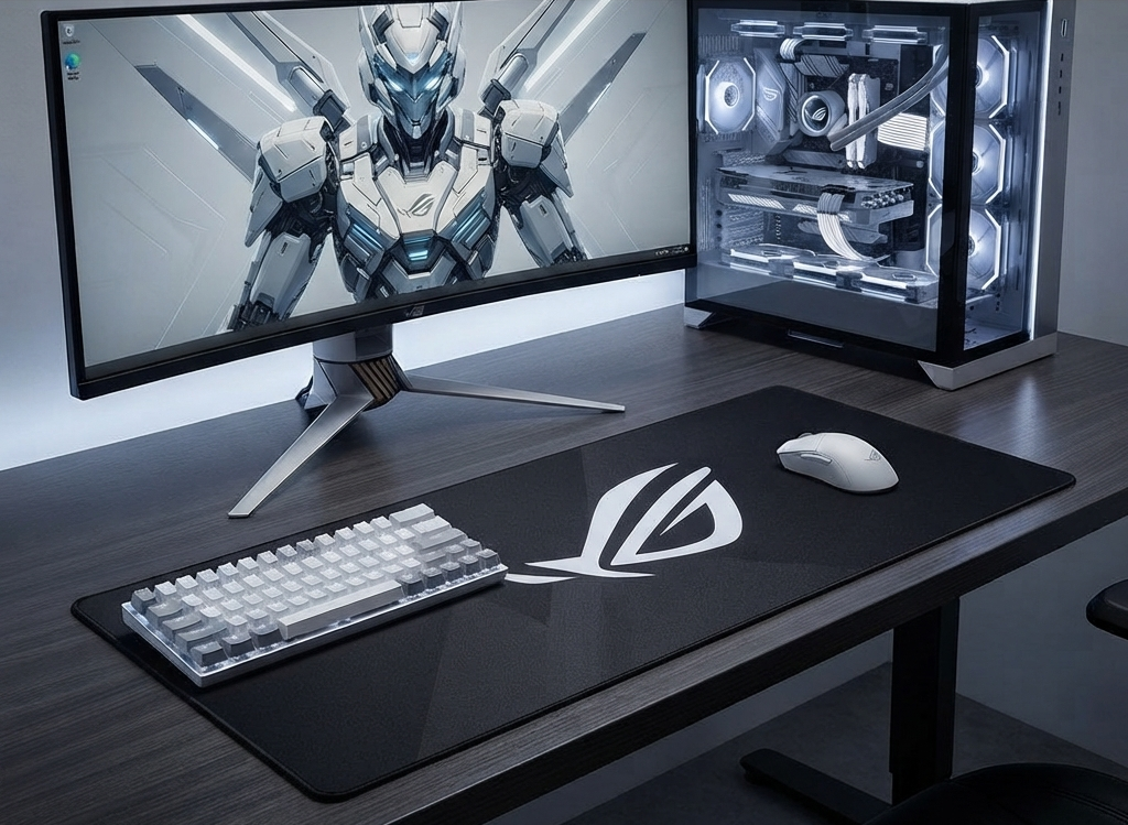 Extended Gaming Desk Mat – XL Non-Slip Mouse Pad