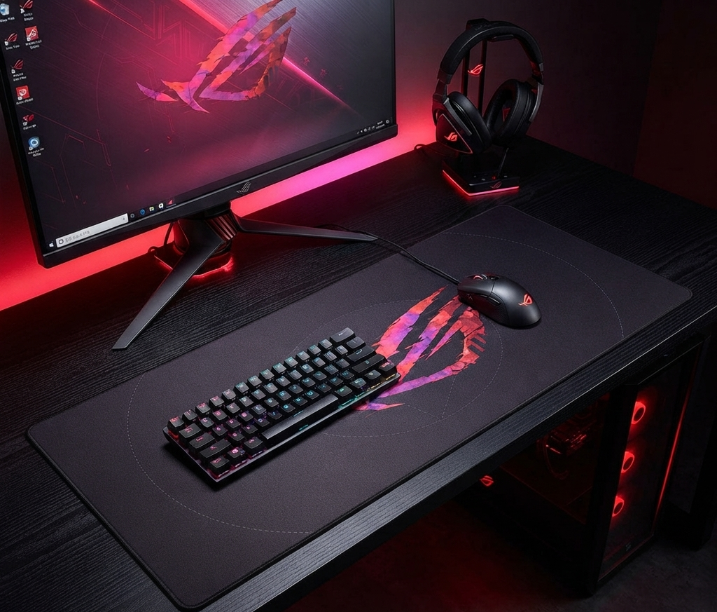 Extended Gaming Desk Mat – XL Non-Slip Mouse Pad