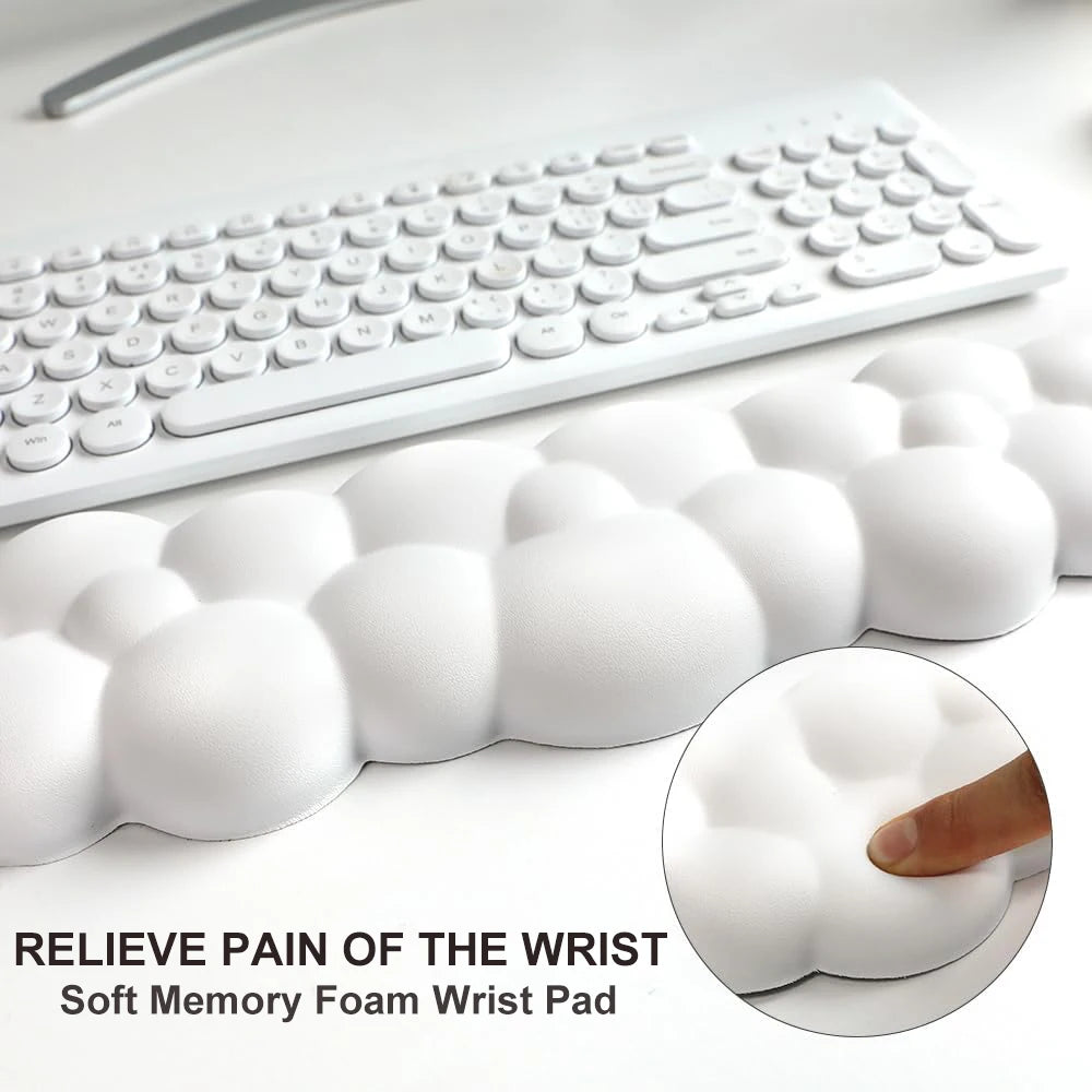 Cloud Memory Foam Mouse Pad &amp; Wrist Rest – Ergonomic Anti-Slip