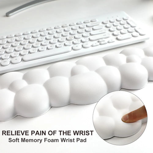 Cloud Memory Foam Mouse Pad &amp; Wrist Rest – Ergonomic Anti-Slip